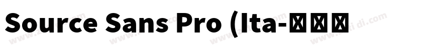 Source Sans Pro (Ita字体转换